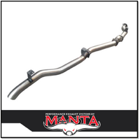 MANTA 4" STAINLESS STEEL DPF BACK PIPE ONLY EXHAUST FITS TOYOTA LANDCRUISER VDJ79R 2016-ON