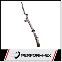 PERFORM-EX 3" STAINLESS STEEL TURBO BACK EXHAUST SYSTEM WITH CAT/HOTDOG FITS TOYOTA HILUX KUN26R 3.0L 4CYL 2005-2015