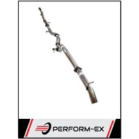 PERFORM-EX 3" STAINLESS STEEL NO CAT/HOTDOG TURBO BACK EXHAUST SYSTEM FITS TOYOTA HILUX KUN26R 3.0L 4CYL 2005-2015