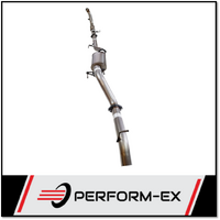 PERFORM-EX 3" STAINLESS STEEL TURBO BACK EXHAUST SYSTEM WITH CAT/MUFFLER FITS TOYOTA HILUX KUN26R 3.0L 4CYL 2005-2015