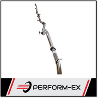 PERFORM-EX 3" STAINLESS STEEL CAT/PIPE ONLY TURBO BACK EXHAUST SYSTEM FITS TOYOTA HILUX KUN26R 3.0L 4CYL 2005-2015