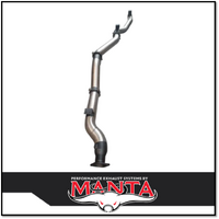 MANTA 4" STAINLESS STEEL DPF BACK PIPE ONLY EXHAUST FITS TOYOTA LANDCRUISER VDJ79R 2016-ON
