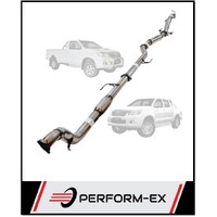 PERFORM-EX 3" STAINLESS STEEL NO CAT/HOTDOG TURBO BACK EXHAUST SYSTEM FITS TOYOTA HILUX KUN26R 3.0L 4CYL 2005-2015