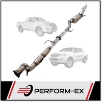 PERFORM-EX 3" STAINLESS STEEL TURBO BACK EXHAUST SYSTEM WITH CAT/MUFFLER FITS TOYOTA HILUX KUN26R 3.0L 4CYL 2005-2015