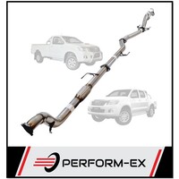 PERFORM-EX 3" STAINLESS STEEL PIPE ONLY TURBO BACK EXHAUST SYSTEM FITS TOYOTA HILUX KUN26R 3.0L 4CYL 2005-2015
