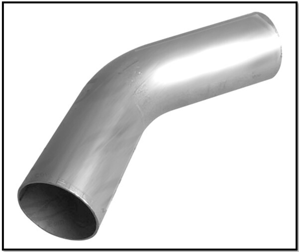 bent exhaust pipe