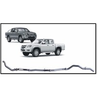 REDBACK 4X4 3" 409 STAINLESS STEEL TURBO BACK CAT/PIPE ONLY EXHAUST SYSTEM FITS MAZDA BT-50 UN 3.0L 11/06-8/11