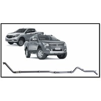 REDBACK 4X4 3" 409 STAINLESS STEEL TURBO BACK CAT/PIPE ONLY EXHAUST SYSTEM FITS MAZDA BT-50 UP UR 3.2L 2011-2016