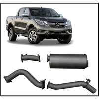 REDBACK 4X4 3" 409 STAINLESS STEEL DPF BACK MUFFLER EXHAUST SYSTEM FITS MAZDA BT-50 UR 3.2L 7/16-9/20