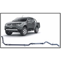 REDBACK 4X4 3" 409 STAINLESS STEEL TURBO BACK CAT/PIPE ONLY EXHAUST SYSTEM FITS MITSUBISHI TRITON MN 8/09-2/15