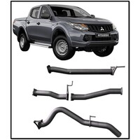 REDBACK 4X4 3" 409 STAINLESS STEEL DPF BACK PIPE ONLY EXHAUST SYSTEM FITS MITSUBISHI TRITON MQ MR 3/15-ON