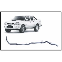 REDBACK 4X4 3" 409 STAINLESS STEEL TURBO BACK CAT/PIPE ONLY EXHAUST SYSTEM FITS NISSAN NAVARA D22 3.0L ZD30 2001-2006