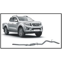 REDBACK 4X4 3" 409 STAINLESS STEEL DPF BACK NO CAT/RESONATOR EXHAUST SYSTEM FITS NISSAN NAVARA D23 NP300 2.3L YS23DDTT 2015-ON