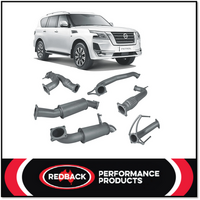 REDBACK 4X4 3" 409 STAINLESS STEEL CAT BACK RESONATOR EXHAUST SYSTEM FITS NISSAN PATROL Y62 5.6L V8 2012-ON