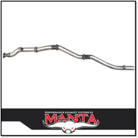 MANTA 4" STAINLESS STEEL DPF BACK PIPE ONLY EXHAUST FITS TOYOTA LANDCRUISER VDJ79R 2016-ON