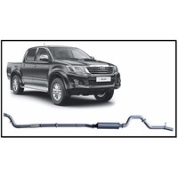 REDBACK 4X4 3" 409 STAINLESS STEEL TURBO BACK NO CAT/MUFFLER EXHAUST SYSTEM FITS TOYOTA HILUX KUN26R 2005-2015