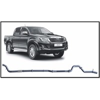 REDBACK 4X4 3" 409 STAINLESS STEEL TURBO BACK PIPE ONLY EXHAUST SYSTEM FITS TOYOTA HILUX KUN26R 2005-2015