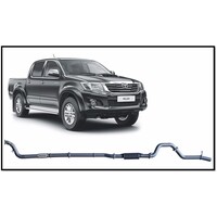 REDBACK 4X4 3" 409 STAINLESS STEEL TURBO BACK NO CAT/RESONATOR EXHAUST SYSTEM FITS TOYOTA HILUX KUN26R 2005-2015