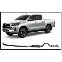 REDBACK 4X4 3" 409 STAINLESS STEEL DPF BACK MUFFLER EXHAUST SYSTEM FITS TOYOTA HILUX GUN126R 2015-ON