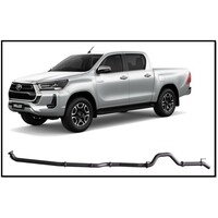 REDBACK 4X4 3" 409 STAINLESS STEEL DPF BACK PIPE ONLY EXHAUST SYSTEM FITS TOYOTA HILUX GUN126R 2015-ON