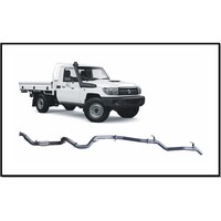 REDBACK 4X4 3" 409 STAINLESS STEEL TURBO BACK CAT/PIPE ONLY EXHAUST SYSTEM FITS TOYOTA LANDCRUISER VDJ79R 07-16 SINGLE CAB