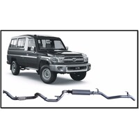 REDBACK 4X4 3" 409 STAINLESS STEEL TURBO BACK CAT/MUFFLER EXHAUST SYSTEM FITS TOYOTA LANDCRUISER VDJ78R 07-16 TROOPCARRIER