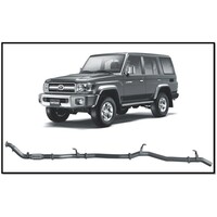 REDBACK 4X4 3" 409 STAINLESS STEEL TURBO BACK CAT/PIPE ONLY EXHAUST SYSTEM FITS TOYOTA LANDCRUISER VDJ76R 07-16 WAGON