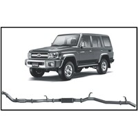 REDBACK 4X4 3" 409 STAINLESS STEEL TURBO BACK CAT/RESONATOR EXHAUST SYSTEM FITS TOYOTA LANDCRUISER VDJ76R 07-16 WAGON