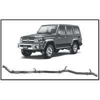 REDBACK 4X4 3" 409 STAINLESS STEEL TURBO BACK PIPE ONLY EXHAUST SYSTEM FITS TOYOTA LANDCRUISER VDJ76R 07-16 WAGON