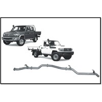 REDBACK 4X4 3" STAINLESS STEEL DPF BACK PIPE ONLY EXHAUST FITS TOYOTA LANDCRUISER VDJ79R 2016-ON