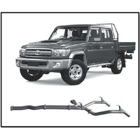 REDBACK 4X4 3" STAINLESS STEEL DUAL DPF BACK PIPE ONLY EXHAUST FITS TOYOTA LANDCRUISER VDJ79R 16-ON