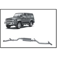 REDBACK 4X4 3" STAINLESS STEEL DPF BACK MUFFLER EXHAUST FITS TOYOTA LANDCRUISER VDJ76R 2016-ON