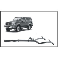 REDBACK 4X4 3" STAINLESS STEEL DUAL DPF BACK PIPE ONLY EXHAUST FITS TOYOTA LANDCRUISER VDJ76R 2016-ON