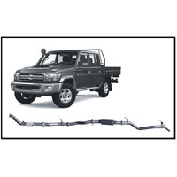 REDBACK 4X4 3" 409 STAINLESS STEEL TURBO BACK CAT/RESONATOR EXHAUST SYSTEM FITS TOYOTA LANDCRUISER VDJ79R 12-16 DUAL CAB