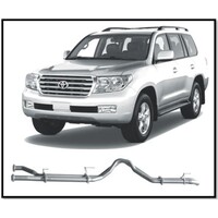 REDBACK 4X4 3" STAINLESS STEEL DPF BACK PIPE ONLY EXHAUST FITS TOYOTA LANDCRUISER VDJ200R 2015-ON