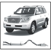 REDBACK 4X4 3" STAINLESS STEEL DPF BACK RESONATOR EXHAUST FITS TOYOTA LANDCRUISER VDJ200R 2015-ON