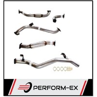 PERFORM-EX 3" STAINLESS STEEL CAT/HOTDOG TURBO BACK EXHAUST SYSTEM FITS TOYOTA LANDCRUISER VDJ79R SINGLE CAB 2007-2016