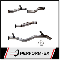 PERFORM-EX 3" STAINLESS STEEL DPF BACK WITH HOTDOG EXHAUST SYSTEM FITS TOYOTA LANDCRUISER VDJ79R SINGLE & DUAL CAB UTE 4.5L V8 2016-ON