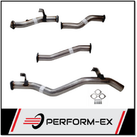 PERFORM-EX 3" STAINLESS STEEL DPF BACK PIPE ONLY EXHAUST SYSTEM FITS TOYOTA LANDCRUISER VDJ79R 2016-ON