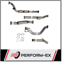 PERFORM-EX 3" STAINLESS STEEL TURBO BACK EXHAUST SYSTEM WITH CAT/HOTDOG FITS TOYOTA HILUX KUN26R 3.0L 4CYL 2005-2015