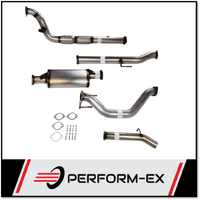 PERFORM-EX 3" STAINLESS STEEL TURBO BACK EXHAUST SYSTEM WITH CAT/MUFFLER FITS TOYOTA HILUX KUN26R 3.0L 4CYL 2005-2015