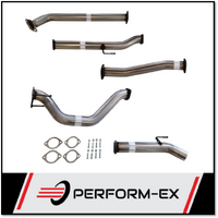 PERFORM-EX 3" STAINLESS STEEL DPF BACK EXHAUST SYSTEM WITH PIPE ONLY FITS TOYOTA HILUX GUN126R 2.8L 4CYL 2015-ON