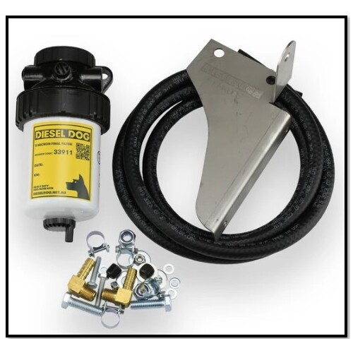 DIESEL DOG SECONDARY FUEL FILTER KIT FITS NISSAN NAVARA D40 STX550 3.0L V6 2011-2014 (70008)