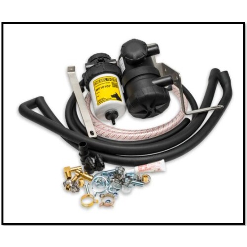 DIESEL DOG SECONDARY FUEL FILTER / PROVENT CATCH CAN DUAL KIT FITS FORD RANGER PX I 3.2L 2011-2015 (90006)