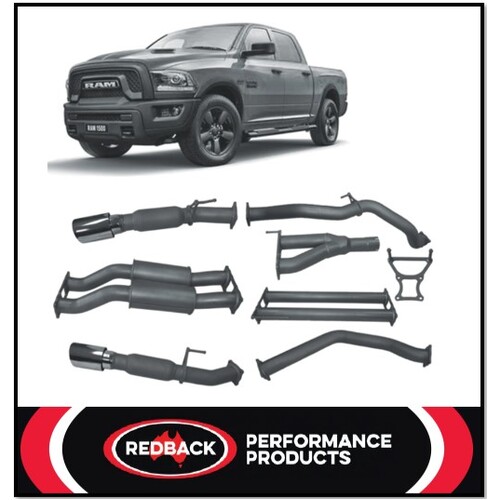 REDBACK 4X4 3" 409 STAINLESS STEEL CAT BACK RESONATOR EXHAUST SYSTEM FITS RAM 1500 DS 5.7L V8 1/2017-ON