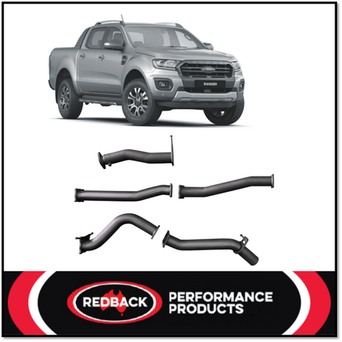REDBACK 4X4 3" 409 STAINLESS STEEL DPF BACK PIPE ONLY EXHAUST SYSTEM FITS FORD RANGER PXII PXIII 3.2L 7/16-ON