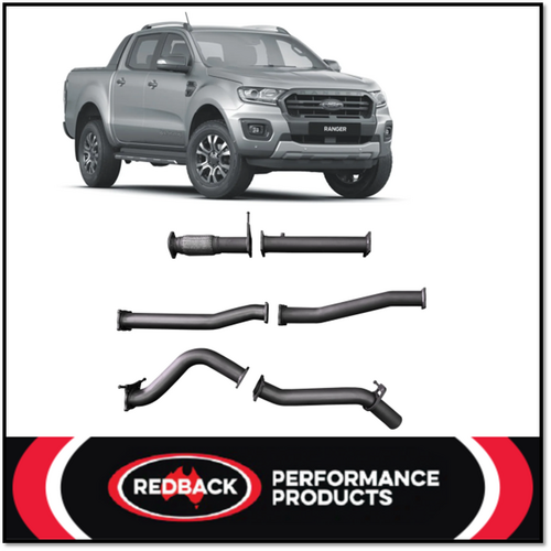REDBACK 4X4 3" 409 STAINLESS STEEL DPF BACK PIPE ONLY EXHAUST SYSTEM FITS FORD RANGER PXIII 2.0L YN2S 7/18-ON