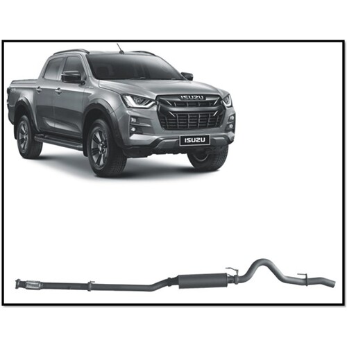 REDBACK 4X4 3" 409 STAINLESS STEEL DPF BACK MUFFLER EXHAUST SYSTEM FITS ISUZU D-MAX RG 3.0L 1/20-ON
