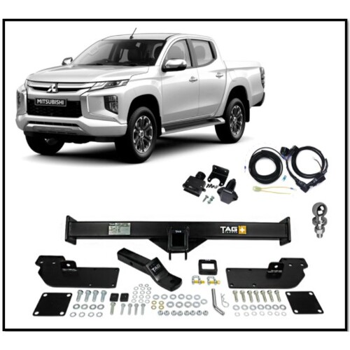 TAG+ TOWBAR KIT (3100KG) FITS MITSUBISHI TRITON MQ 3/2015-10/2018 MODELS WITH REAR BUMPER/STEP