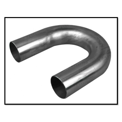 2 1/2" 63MM X 180° DEGREE MANDREL BEND MILD STEEL EXHAUST PIPE